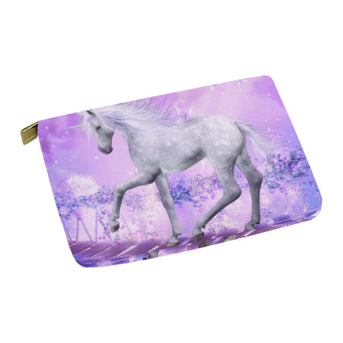 pink unicorn Carry-All Pouch 12.5''x8.5''