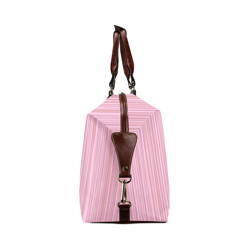 Designers travel bag : cherry wood. Inspired with 70s / PINK BROWN Classic Travel Bag (Model 1643) Remake