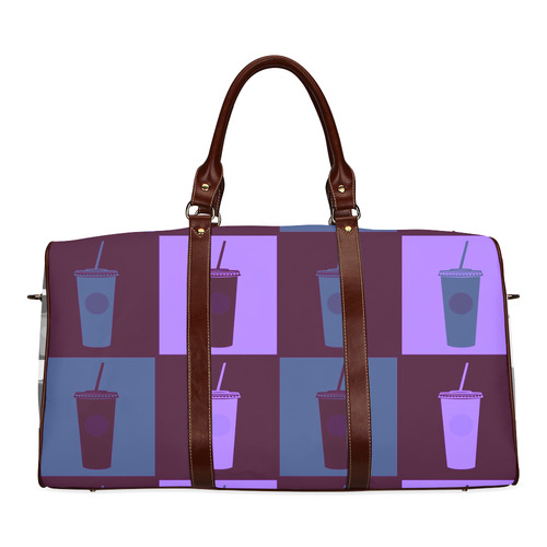 Vintage travel Cocktail bag edition : purple and pink. Shop latest fashion now! Waterproof Travel Bag/Small (Model 1639)