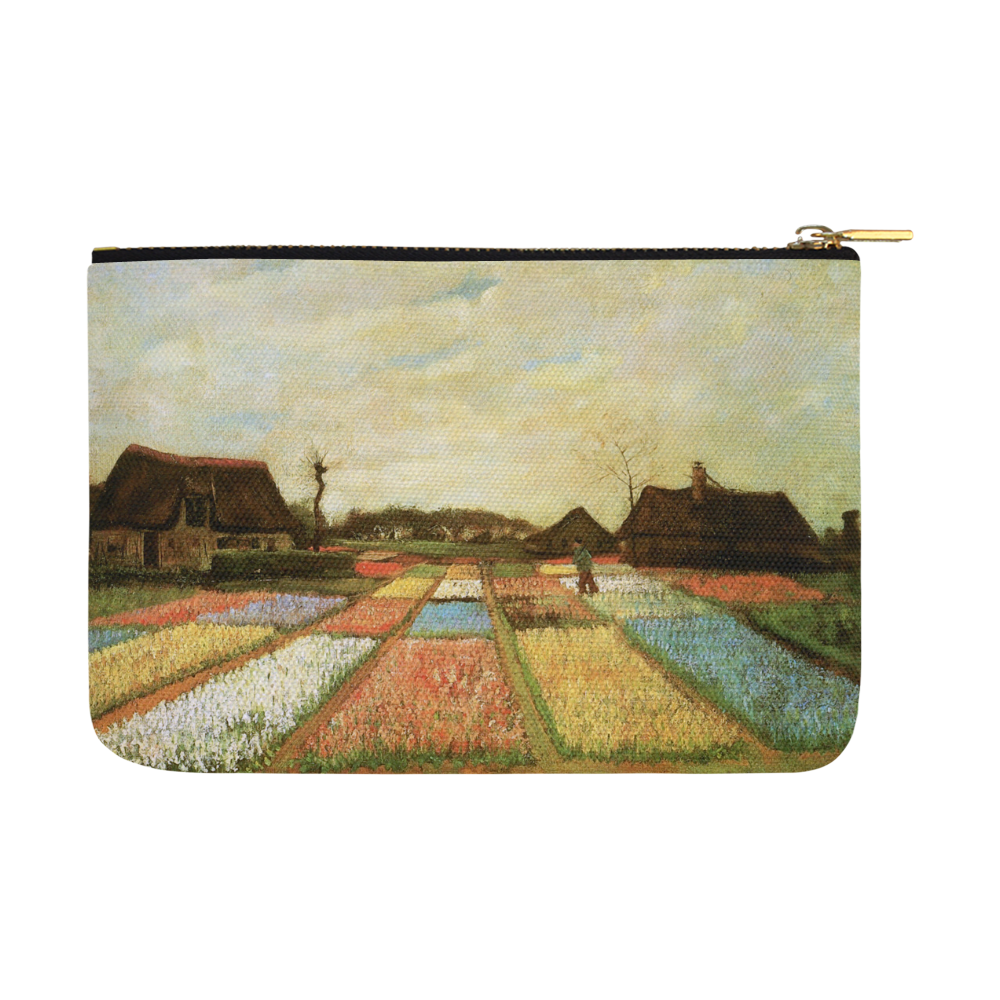 Van Gogh Bulb Fields Holland Floral Nature Carry-All Pouch 12.5''x8.5''