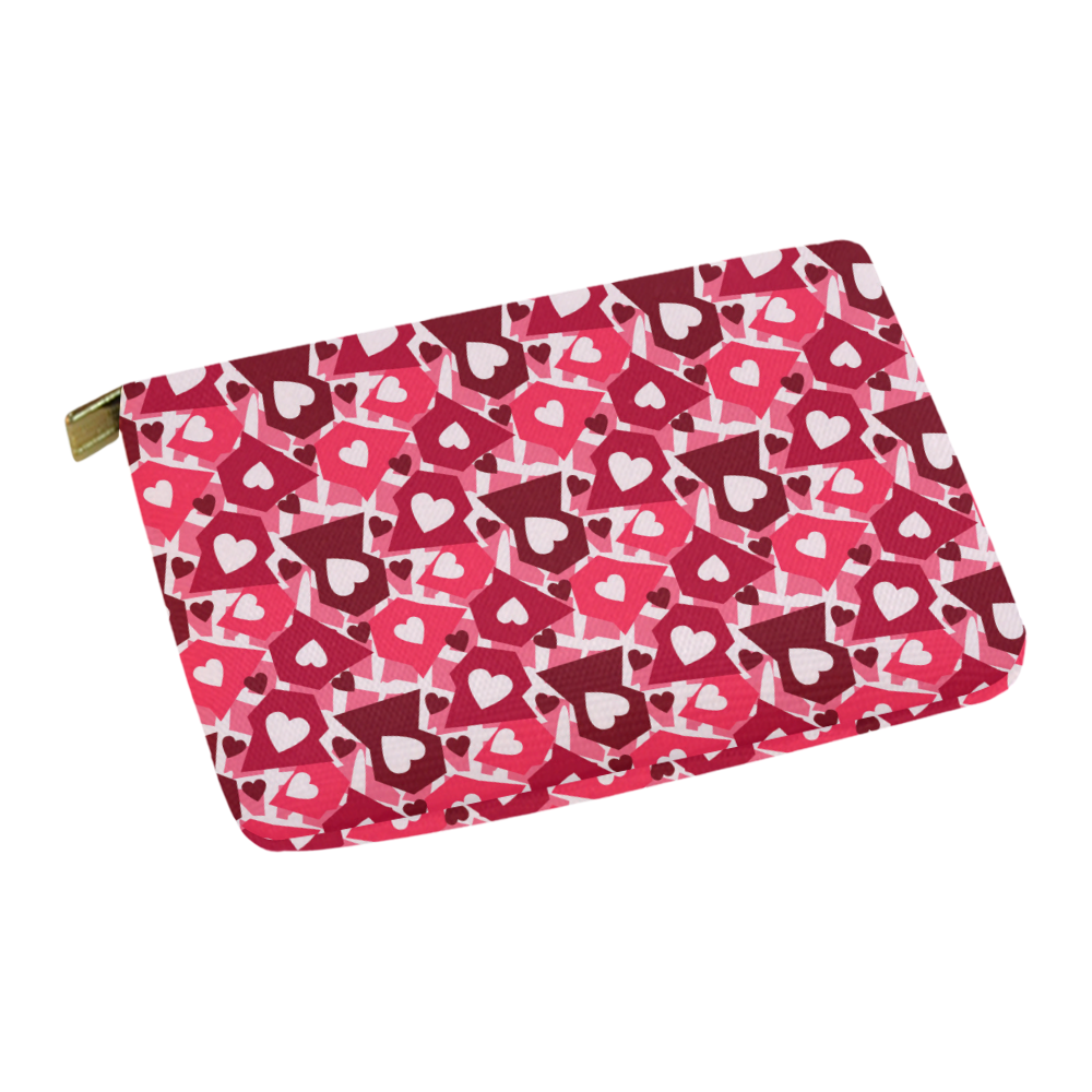 Heart Confetti Carry-All Pouch 12.5''x8.5''