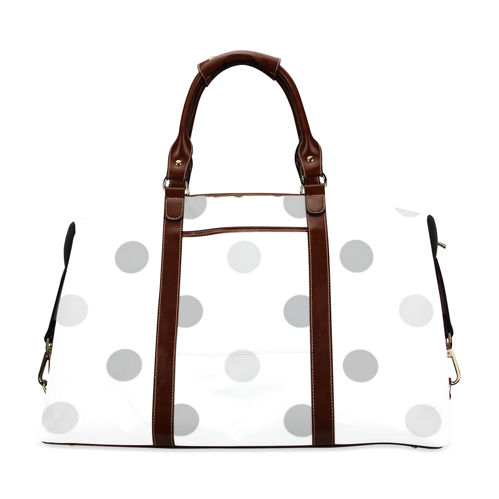 Exclusive designers bag with Dots / green and grey! Classic Travel Bag (Model 1643) Remake