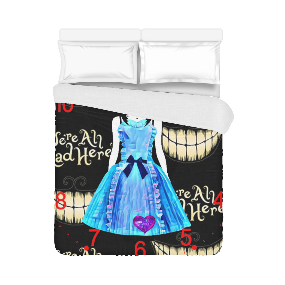alice-we are all mad here Duvet Cover 86"x70" ( All-over-print)