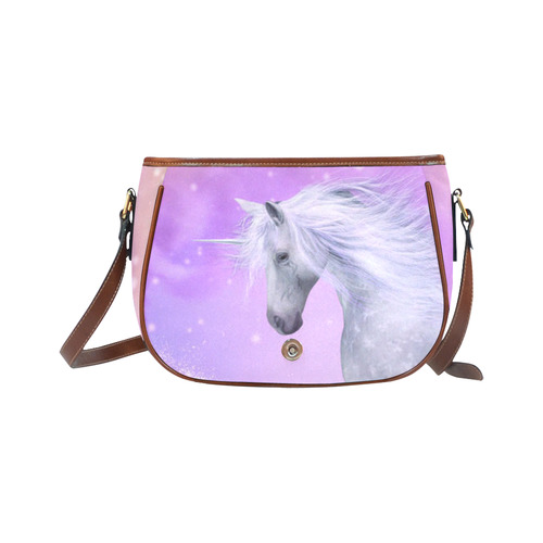 pink unicorn Saddle Bag/Small (Model 1649) Full Customization