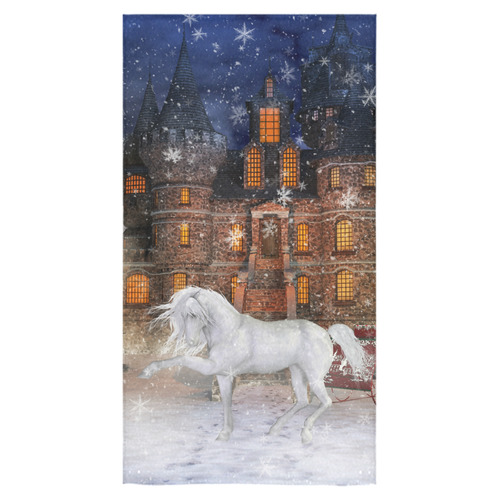 Christmas time A Horse in a dreamy Winterlandscape Bath Towel 30"x56"
