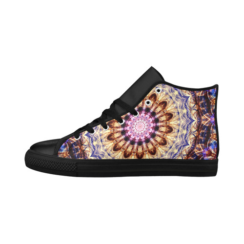 Dreamy Mandala Aquila High Top Microfiber Leather Women's Shoes (Model 032)