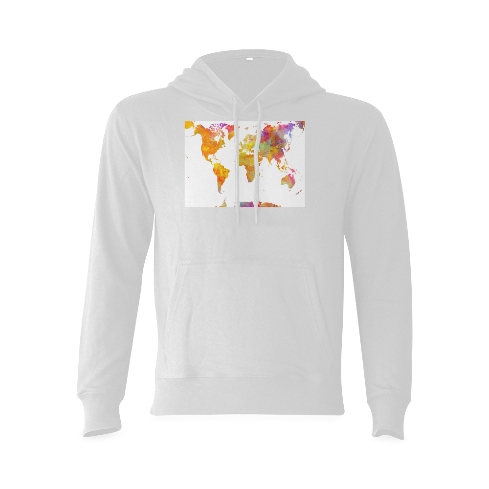 world map Oceanus Hoodie Sweatshirt (Model H03)