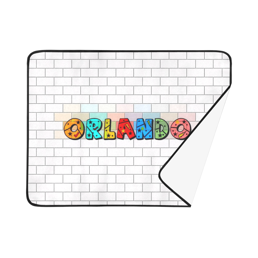 Orlando by Popart Lover Beach Mat 78"x 60"