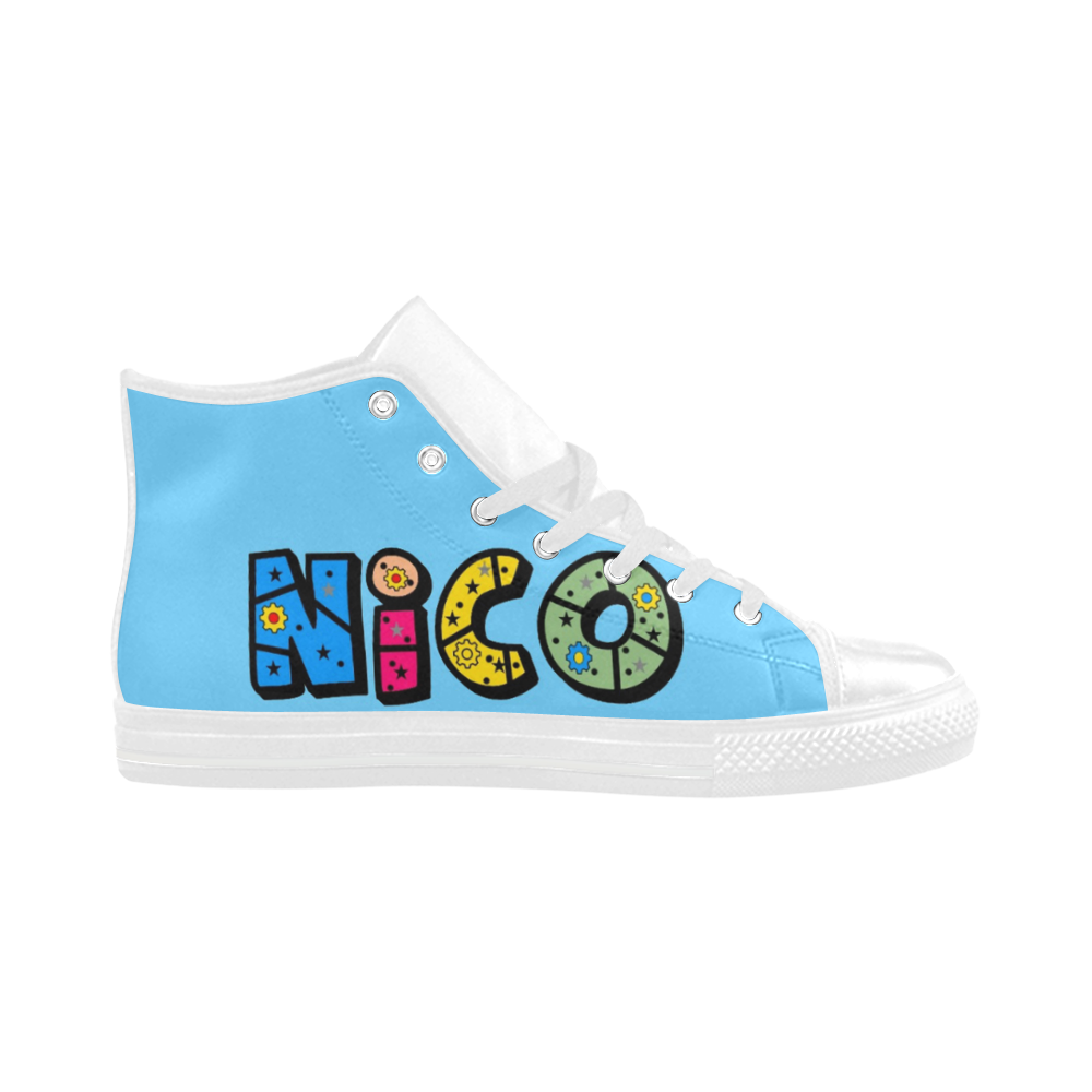 Nico by Popart Lover Aquila High Top Microfiber Leather Men's Shoes (Model 032)