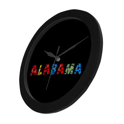 Alabama by Popart Lover Circular Plastic Wall clock