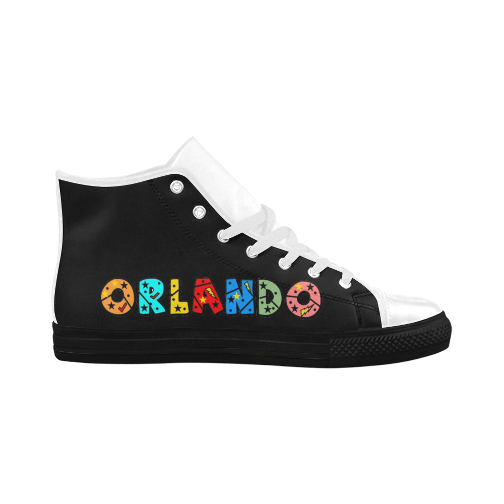 Orlando by Popart Lover Aquila High Top Microfiber Leather Women's Shoes (Model 032)