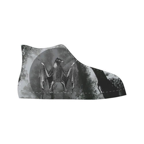 collage_ The The Nightfall _ Gloria Sánchez Aquila High Top Microfiber Leather Men's Shoes/Large Size (Model 032)