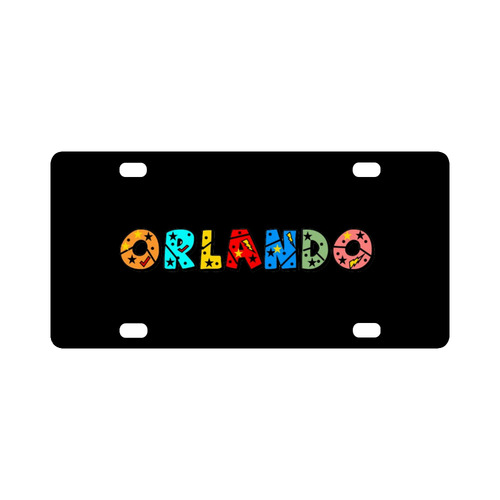 Orlando by Popart Lover Classic License Plate