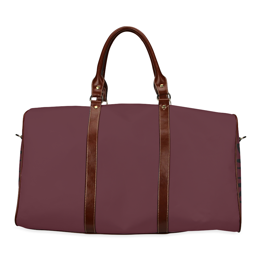 New in shop : Designers bag with hand-drawn Mandala art. Brown edition Waterproof Travel Bag/Small (Model 1639)