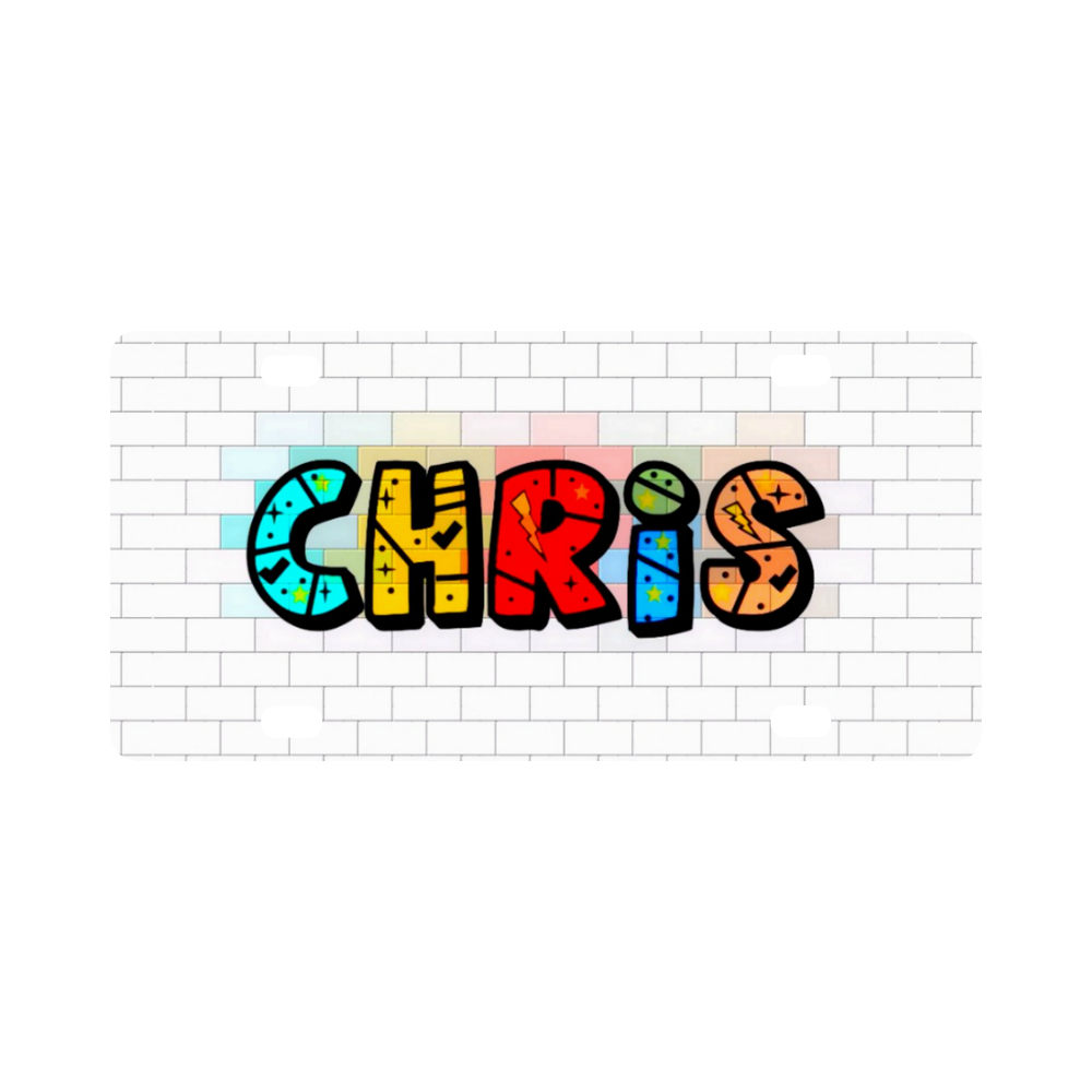 Chris by Popart Lover Classic License Plate