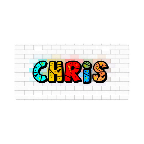 Chris by Popart Lover Classic License Plate