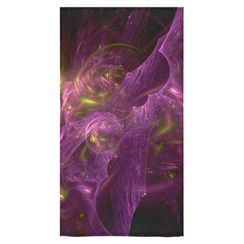 Yellow and purple blades fractal Bath Towel 30"x56"