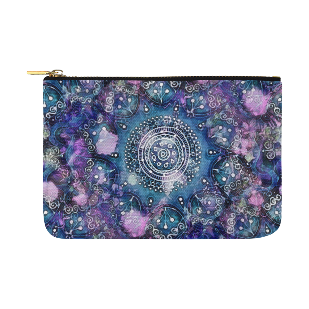 Blue Mandala Day Dream Carry-All Pouch 12.5''x8.5''
