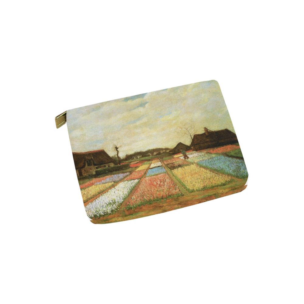 Van Gogh Bulb Fields Holland Floral Nature Carry-All Pouch 6''x5''