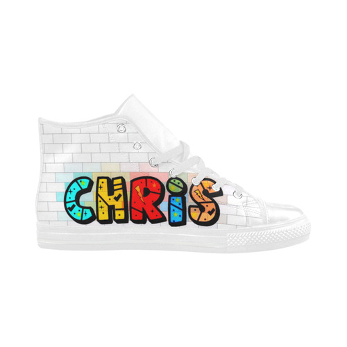 Chris by Popart Lover Aquila High Top Microfiber Leather Men's Shoes/Large Size (Model 032)