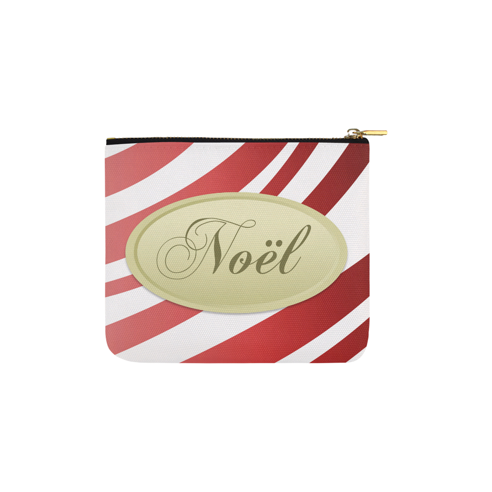 Red & Gold Christmas Carry-All Pouch 6''x5''