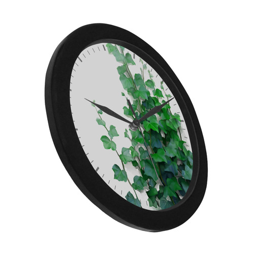 Watercolor Ivy - Vines Circular Plastic Wall clock