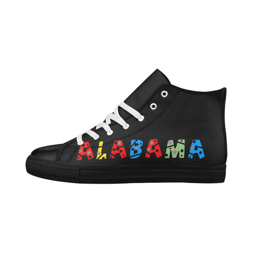 Alabama by Popart Lover Aquila High Top Microfiber Leather Women's Shoes (Model 032)