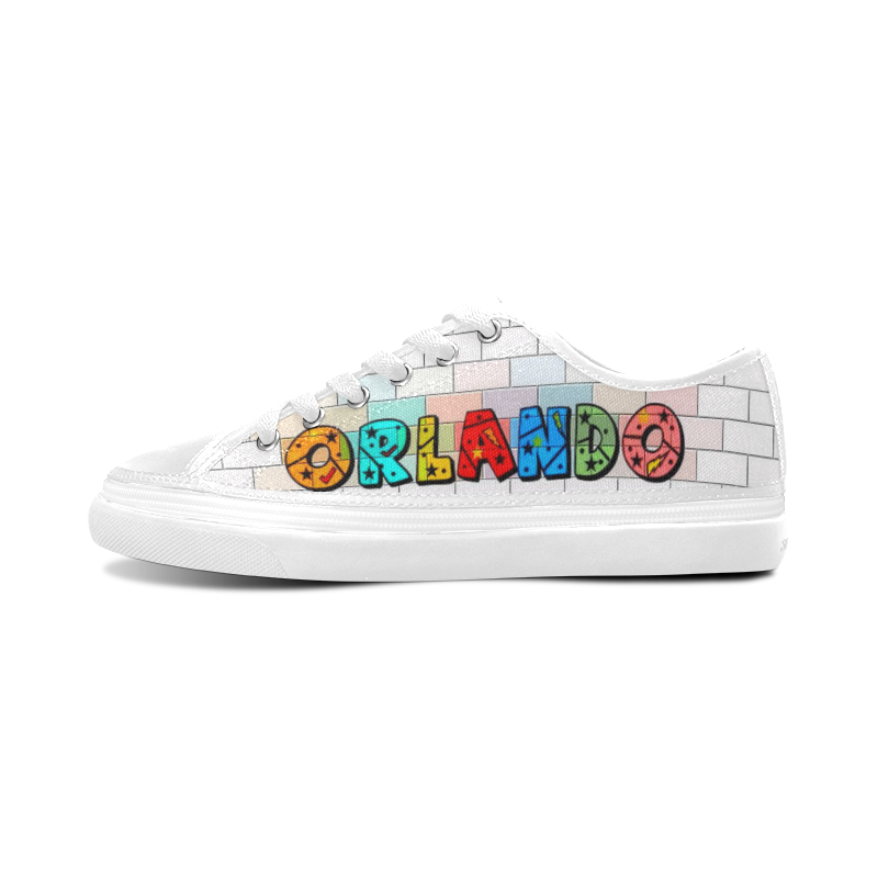 Orlando by Popart Lover Women's Canvas Zipper Shoes/Large Size (Model 001)