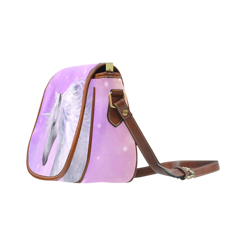 pink unicorn Saddle Bag/Small (Model 1649) Full Customization