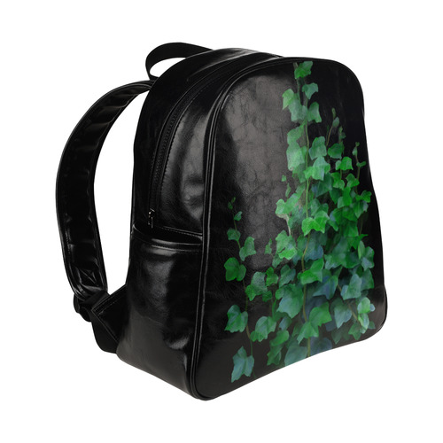 Watercolor Ivy - Vines Multi-Pockets Backpack (Model 1636)