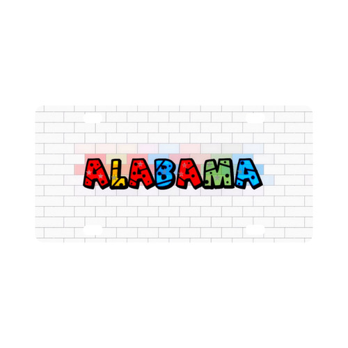 Alabama by Popart Lover Classic License Plate