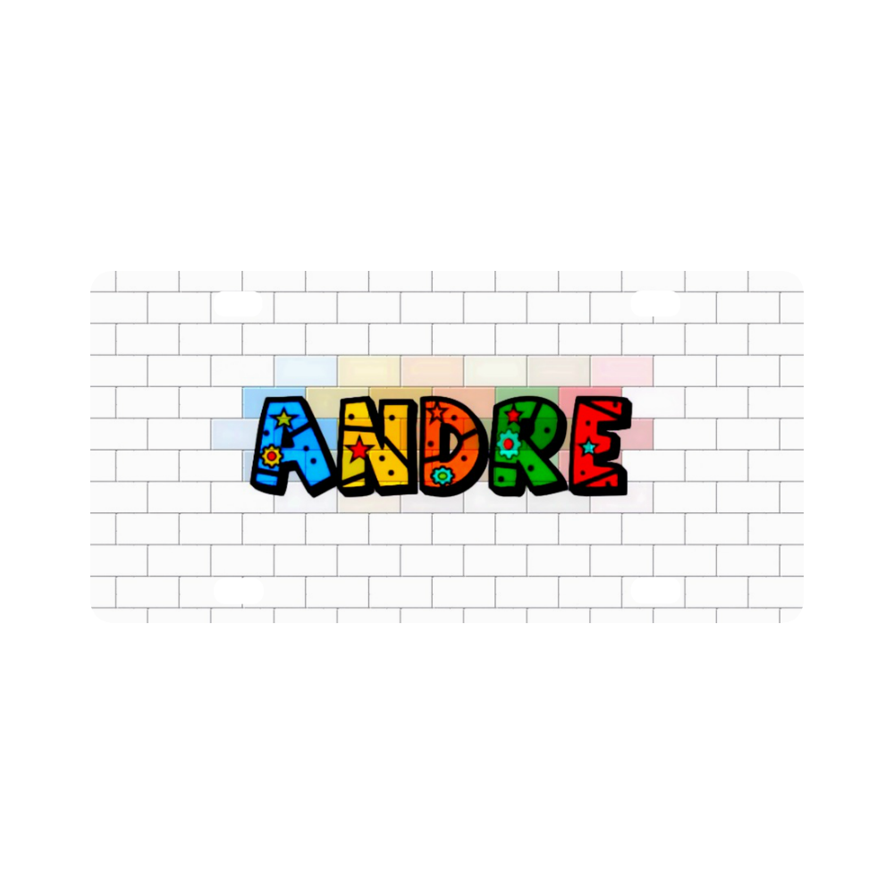 Andre by Popart Lover Classic License Plate