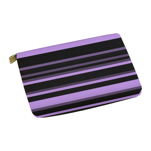 Lavender Stripes Carry-All Pouch 12.5''x8.5''