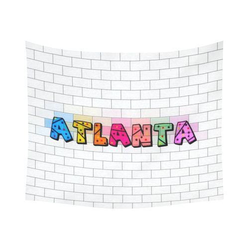 Atlanta by Popart Lover Cotton Linen Wall Tapestry 60"x 51"