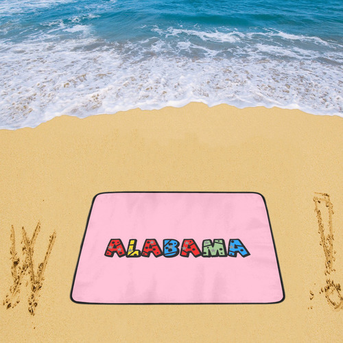 Alabama by Popart Lover Beach Mat 78"x 60"