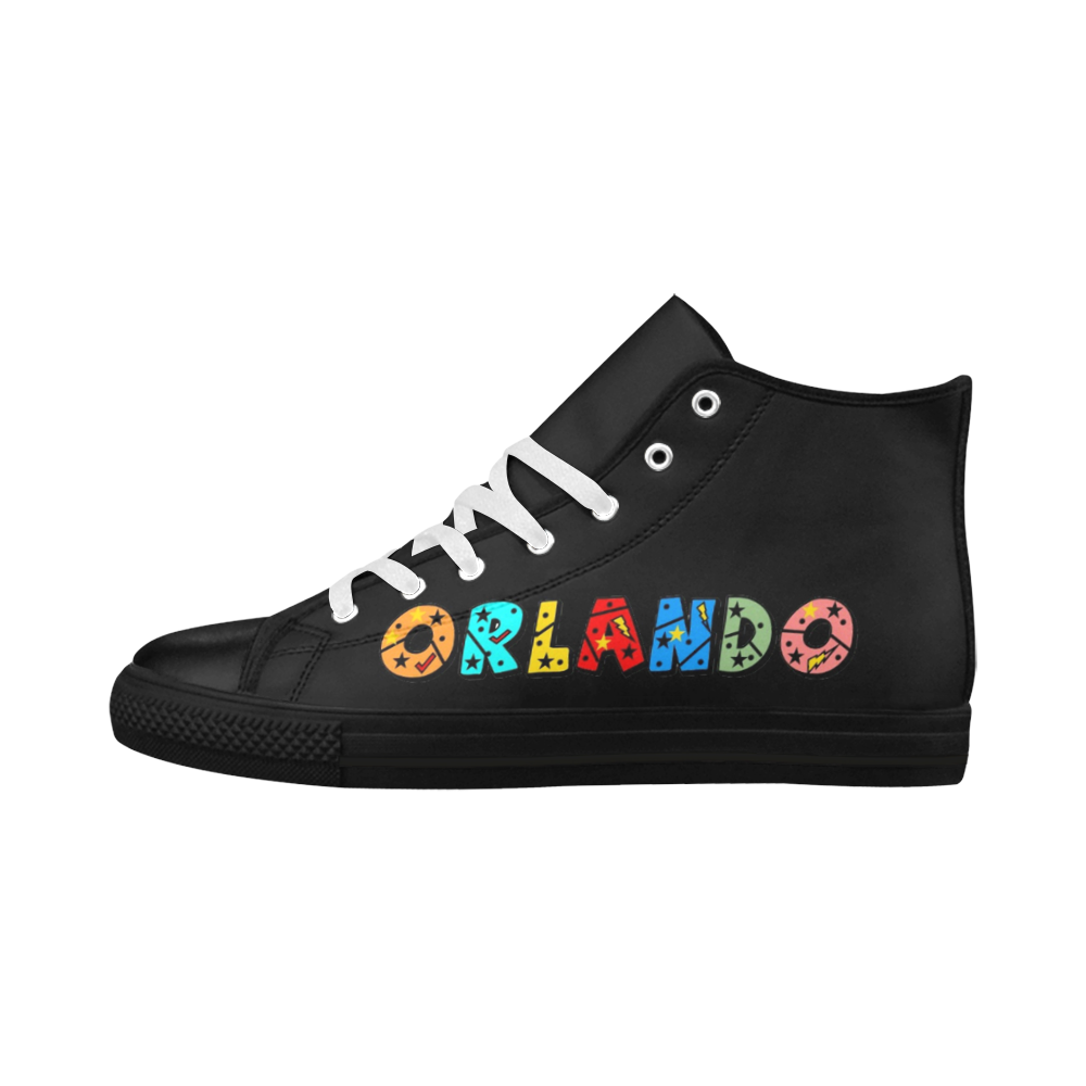 Orlando by Popart Lover Aquila High Top Microfiber Leather Men's Shoes (Model 032)