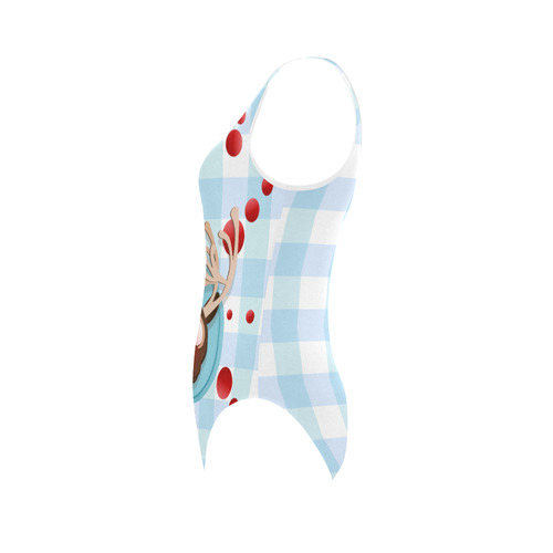 Rudolph the Red Nose Reindeer v1 Vest One Piece Swimsuit (Model S04)