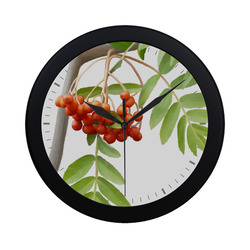 Rowan tree watercolor Circular Plastic Wall clock