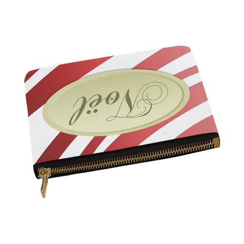 Red & Gold Christmas Carry-All Pouch 12.5''x8.5''