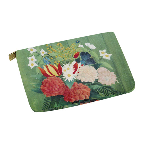 Rousseau Bouquet of Flowers Floral Still Life Carry-All Pouch 12.5''x8.5''