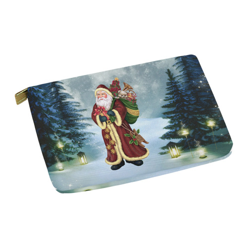 Santa Claus In The Forest - Christmas Carry-All Pouch 12.5''x8.5''