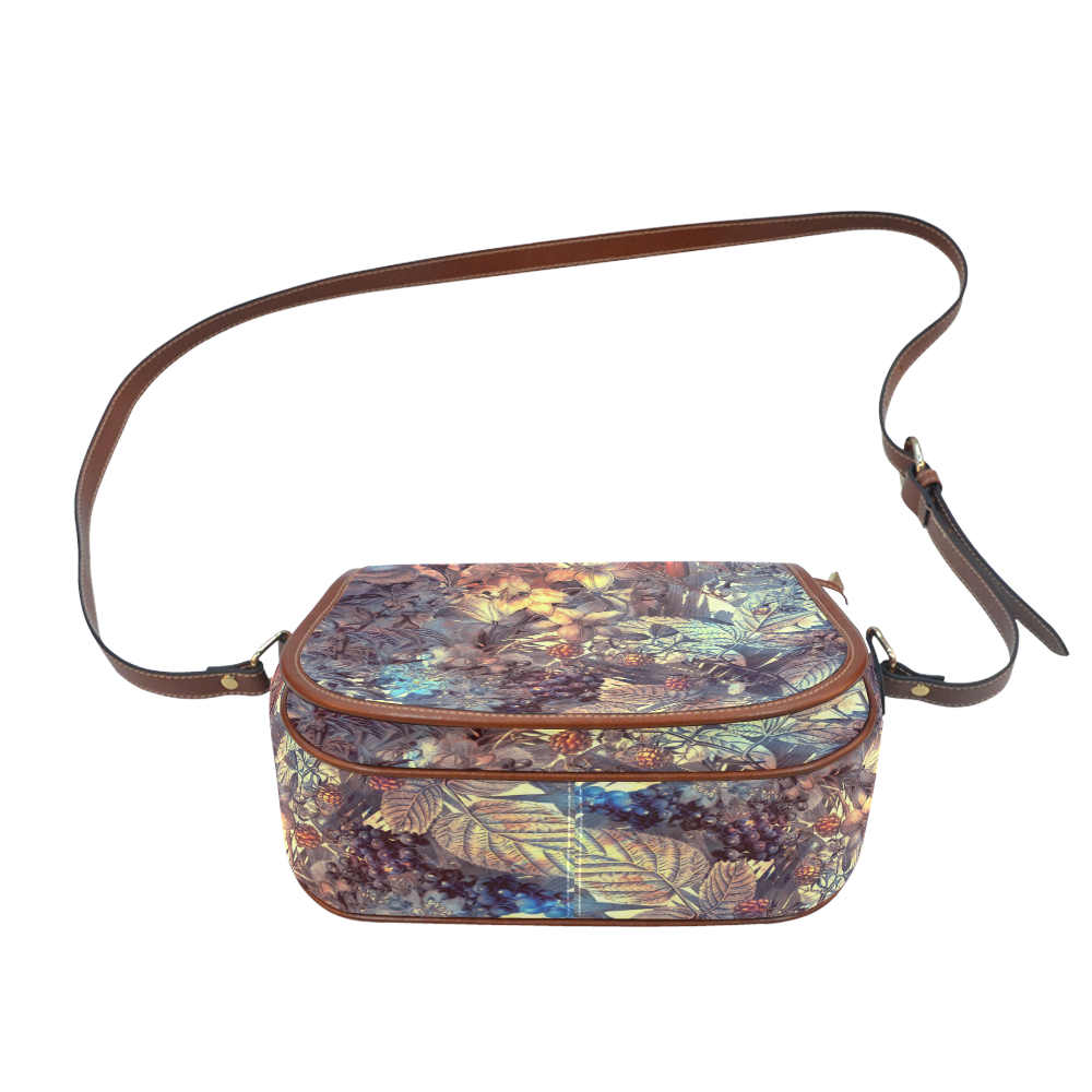 flowers Saddle Bag/Large (Model 1649)