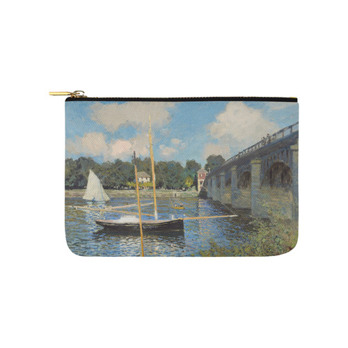 Claude Monet Bridge at Argenteuil Carry-All Pouch 9.5''x6''