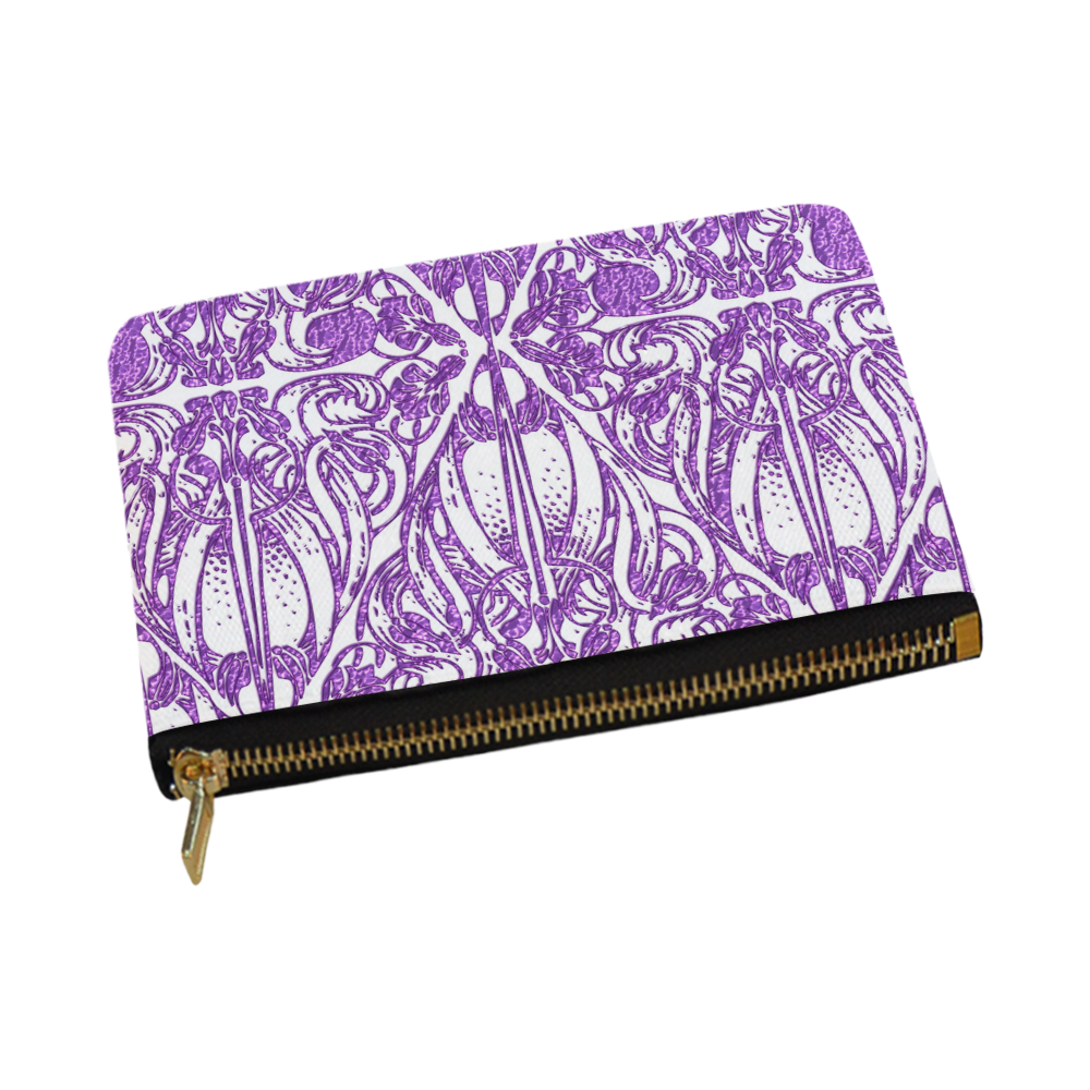 Lace Lilac Carry-All Pouch 12.5''x8.5''