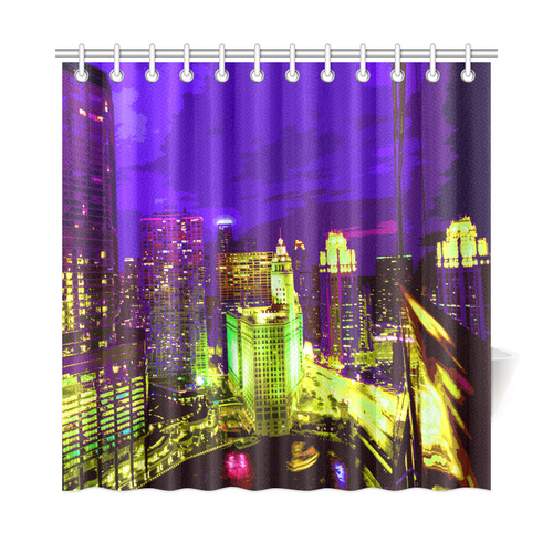 Chicago PopArt 20161111 Shower Curtain 72"x72"