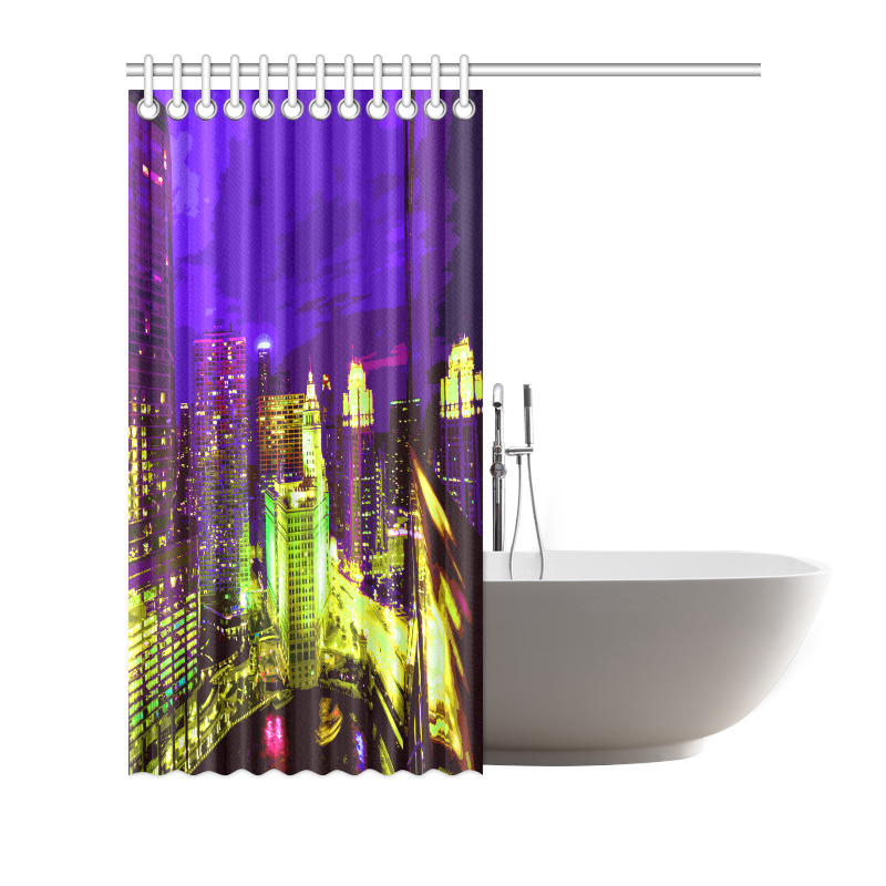Chicago PopArt 20161111 Shower Curtain 72"x72"
