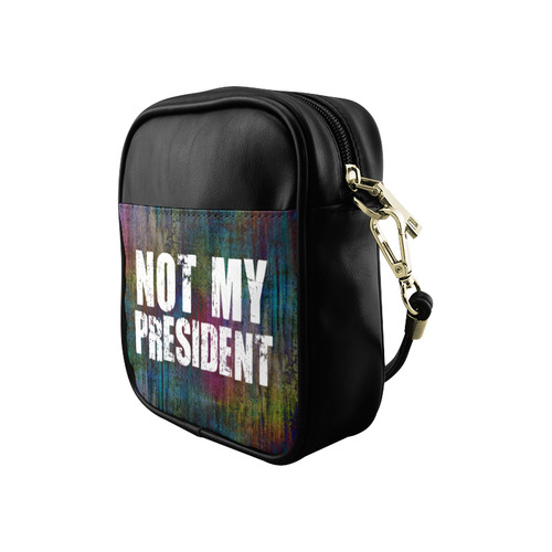 Message: NOT MY PRESIDENT Sling Bag (Model 1627)