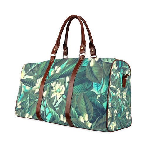 flowers Waterproof Travel Bag/Small (Model 1639)