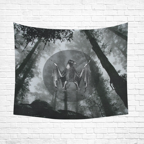 collage_ The The Nightfall _ Gloria Sánchez Cotton Linen Wall Tapestry 60"x 51"