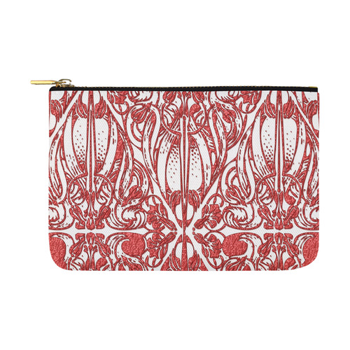 Lace Red Carry-All Pouch 12.5''x8.5''